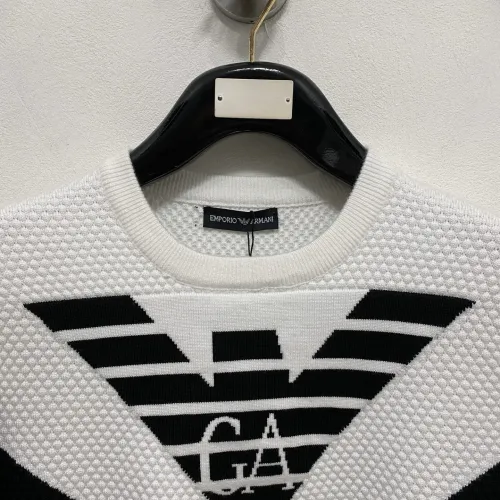 Cheap Armani Sweaters Long Sleeved For Men #1418730 Replica Wholesale [$85.00 USD] [ITEM#1418730] on Replica Armani Sweaters