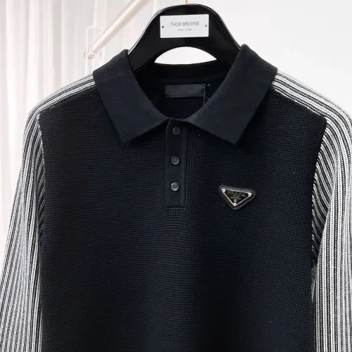 Cheap Prada Sweaters Long Sleeved For Men #1419155 Replica Wholesale [$76.00 USD] [ITEM#1419155] on Replica Prada Sweaters