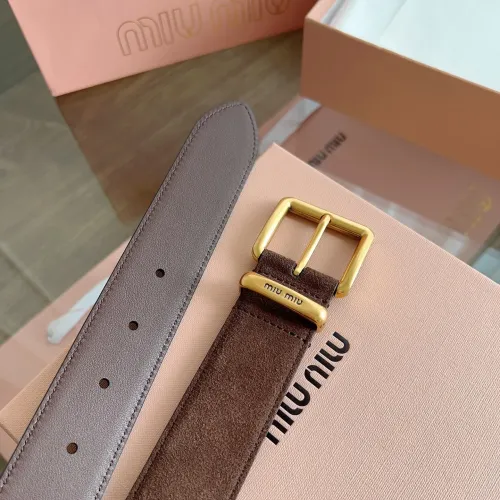 Cheap MIU MIU AAA Quality Belts In 3.5cm For Unisex #1419238 Replica Wholesale [$56.00 USD] [ITEM#1419238] on Replica MIU MIU AAA Quality Belts