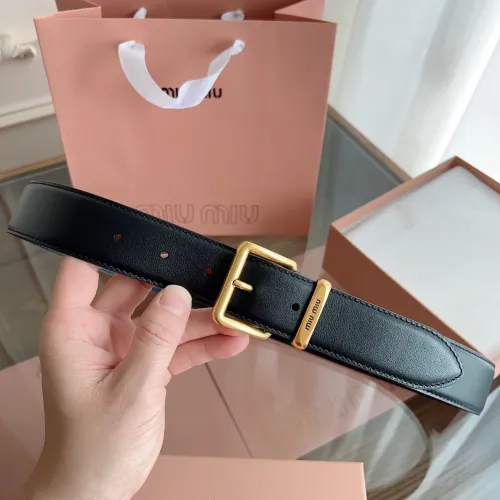 Cheap MIU MIU AAA Quality Belts In 3.5cm For Unisex #1419243 Replica Wholesale [$56.00 USD] [ITEM#1419243] on Replica MIU MIU AAA Quality Belts