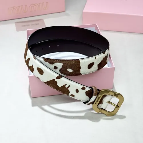 Cheap MIU MIU AAA Quality Belts In 3.5cm For Unisex #1419244 Replica Wholesale [$56.00 USD] [ITEM#1419244] on Replica MIU MIU AAA Quality Belts