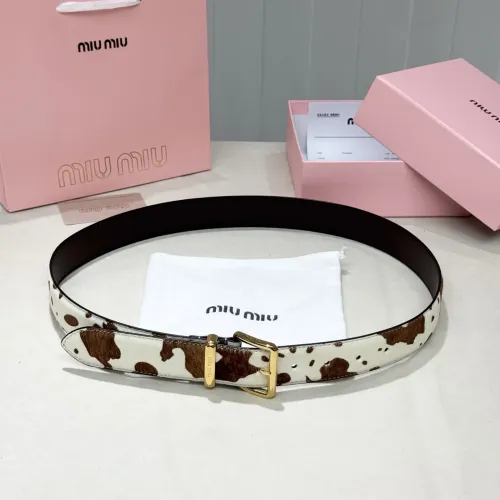 Cheap MIU MIU AAA Quality Belts In 3.5cm For Unisex #1419246 Replica Wholesale [$56.00 USD] [ITEM#1419246] on Replica MIU MIU AAA Quality Belts