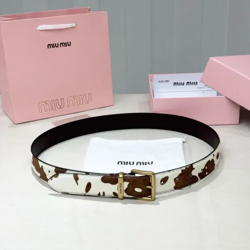 Cheap MIU MIU AAA Quality Belts In 3.5cm For Unisex #1419250 Replica Wholesale [$56.00 USD] [ITEM#1419250] on Replica MIU MIU AAA Quality Belts