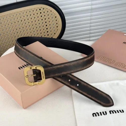 Cheap MIU MIU AAA Quality Belts In 3.5cm For Unisex #1419256 Replica Wholesale [$56.00 USD] [ITEM#1419256] on Replica MIU MIU AAA Quality Belts