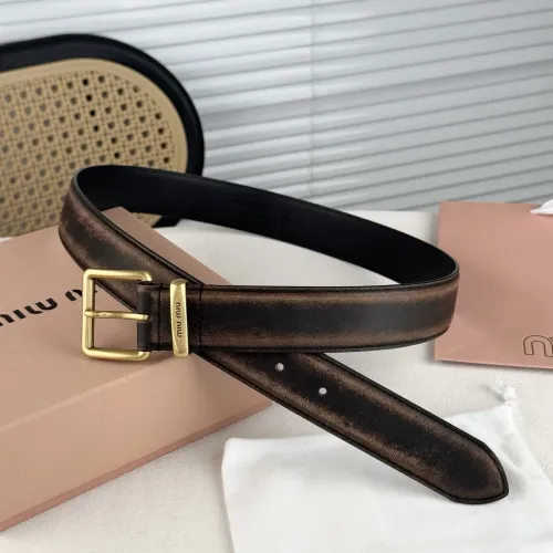 Cheap MIU MIU AAA Quality Belts In 3.5cm For Unisex #1419257 Replica Wholesale [$56.00 USD] [ITEM#1419257] on Replica MIU MIU AAA Quality Belts