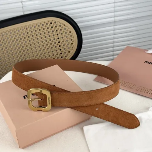 Cheap MIU MIU AAA Quality Belts In 3.5cm For Unisex #1419262 Replica Wholesale [$56.00 USD] [ITEM#1419262] on Replica MIU MIU AAA Quality Belts