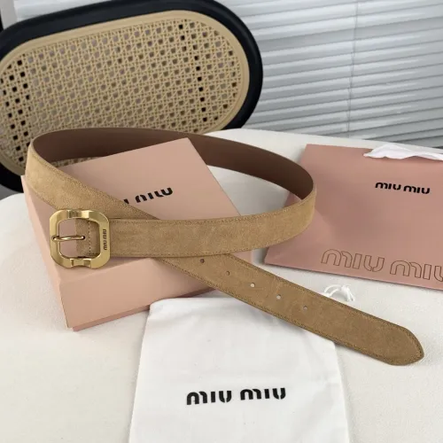 Cheap MIU MIU AAA Quality Belts In 3.5cm For Unisex #1419263 Replica Wholesale [$56.00 USD] [ITEM#1419263] on Replica MIU MIU AAA Quality Belts