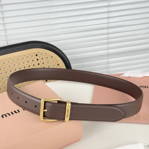 Cheap MIU MIU AAA Quality Belts In 3.5cm For Unisex #1419268 Replica Wholesale [$56.00 USD] [ITEM#1419268] on Replica MIU MIU AAA Quality Belts