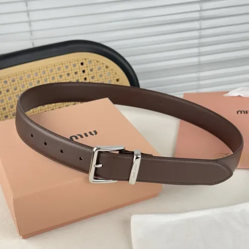 Cheap MIU MIU AAA Quality Belts In 3.5cm For Unisex #1419270 Replica Wholesale [$56.00 USD] [ITEM#1419270] on Replica MIU MIU AAA Quality Belts