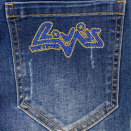 Cheap Louis Vuitton LV Jeans For Men #1419297 Replica Wholesale [$85.00 USD] [ITEM#1419297] on Replica Louis Vuitton LV Jeans