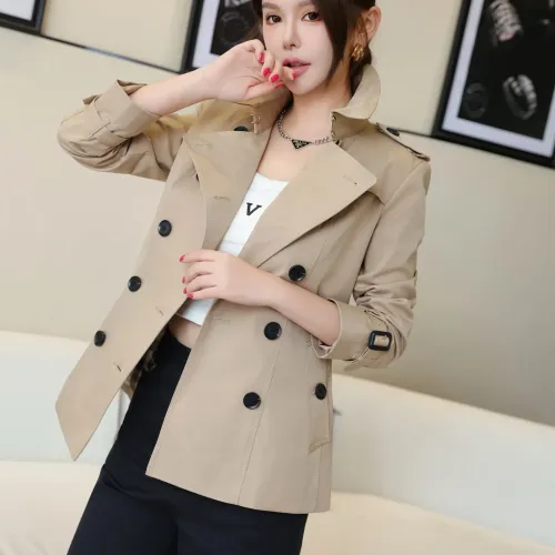 Cheap Burberry Trench Coat Long Sleeved For Women #1419500 Replica Wholesale [$160.00 USD] [ITEM#1419500] on Replica Burberry Trench Coat