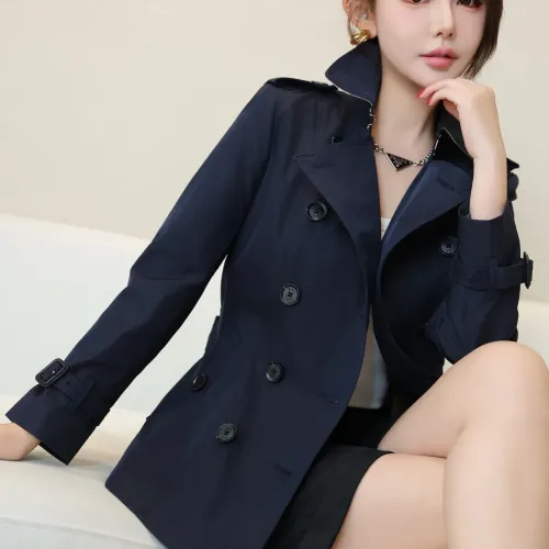 Cheap Burberry Trench Coat Long Sleeved For Women #1419514 Replica Wholesale [$160.00 USD] [ITEM#1419514] on Replica Burberry Trench Coat