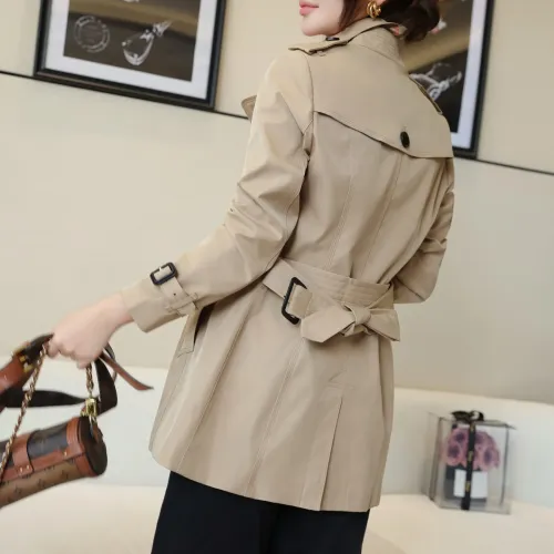 Cheap Burberry Trench Coat Long Sleeved For Women #1419535 Replica Wholesale [$160.00 USD] [ITEM#1419535] on Replica Burberry Trench Coat