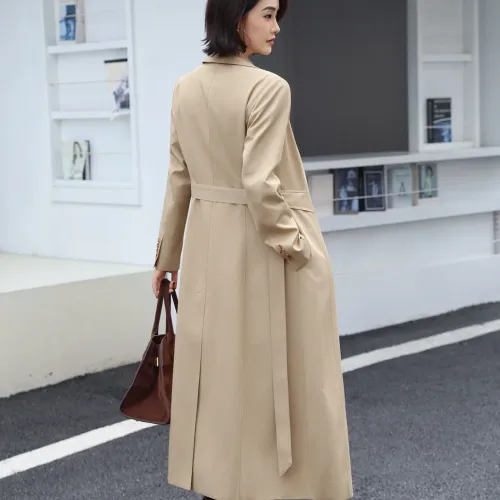 Cheap Burberry Trench Coat Long Sleeved For Women #1419552 Replica Wholesale [$170.00 USD] [ITEM#1419552] on Replica Burberry Trench Coat