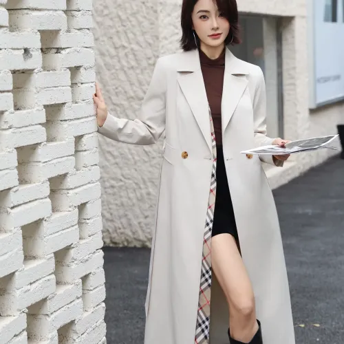 Cheap Burberry Trench Coat Long Sleeved For Women #1419553 Replica Wholesale [$170.00 USD] [ITEM#1419553] on Replica Burberry Trench Coat