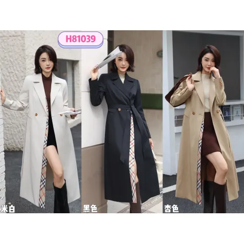 Cheap Burberry Trench Coat Long Sleeved For Women #1419553 Replica Wholesale [$170.00 USD] [ITEM#1419553] on Replica Burberry Trench Coat