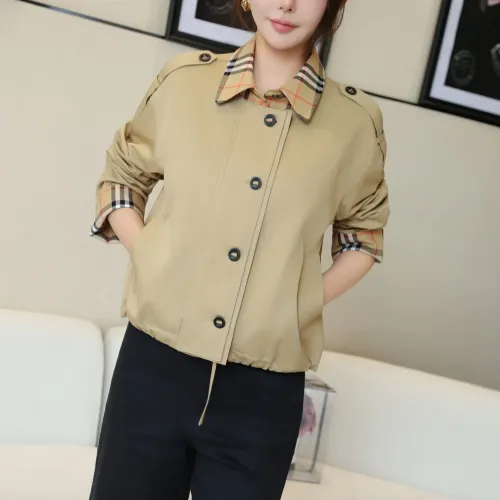 Cheap Burberry Trench Coat Long Sleeved For Women #1419561 Replica Wholesale [$132.00 USD] [ITEM#1419561] on Replica Burberry Trench Coat