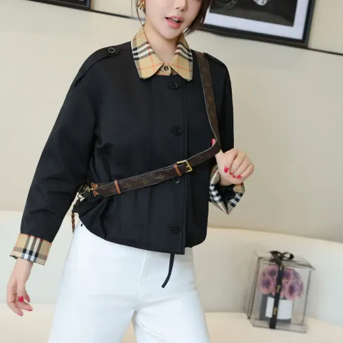 Cheap Burberry Trench Coat Long Sleeved For Women #1419566 Replica Wholesale [$132.00 USD] [ITEM#1419566] on Replica Burberry Trench Coat