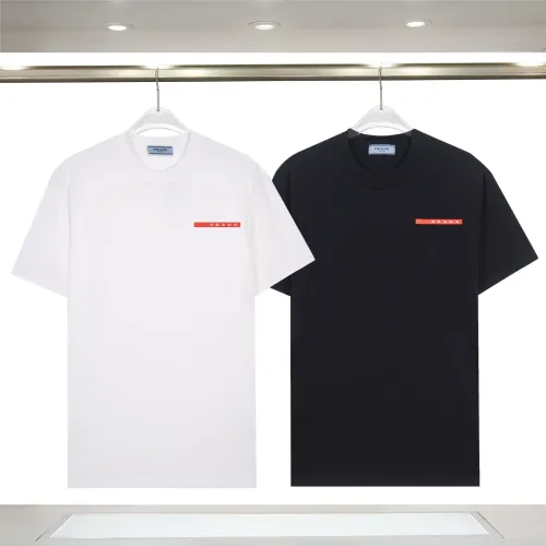 Cheap Prada T-Shirts Short Sleeved For Unisex #1419599 Replica Wholesale [$29.00 USD] [ITEM#1419599] on Replica Prada T-Shirts