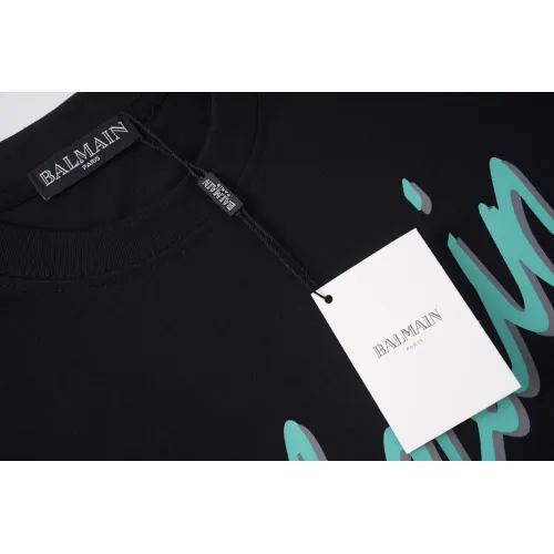 Cheap Balmain T-Shirts Short Sleeved For Unisex #1419605 Replica Wholesale [$29.00 USD] [ITEM#1419605] on Replica Balmain T-Shirts