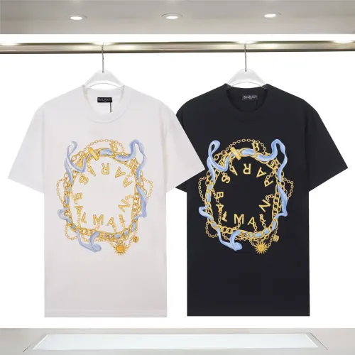 Cheap Balmain T-Shirts Short Sleeved For Unisex #1419607 Replica Wholesale [$29.00 USD] [ITEM#1419607] on Replica Balmain T-Shirts