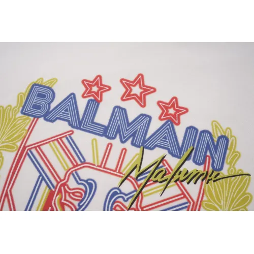 Cheap Balmain T-Shirts Short Sleeved For Unisex #1419618 Replica Wholesale [$29.00 USD] [ITEM#1419618] on Replica Balmain T-Shirts