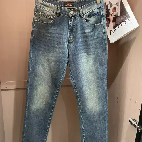 Cheap Dolce &amp; Gabbana D&amp;G Jeans For Men #1420220 Replica Wholesale [$45.00 USD] [ITEM#1420220] on Replica Dolce &amp; Gabbana D&amp;G Jeans