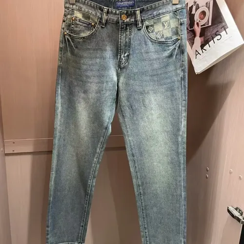 Cheap Louis Vuitton LV Jeans For Men #1420231 Replica Wholesale [$45.00 USD] [ITEM#1420231] on Replica Louis Vuitton LV Jeans
