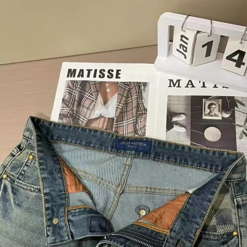 Cheap Louis Vuitton LV Jeans For Men #1420231 Replica Wholesale [$45.00 USD] [ITEM#1420231] on Replica Louis Vuitton LV Jeans