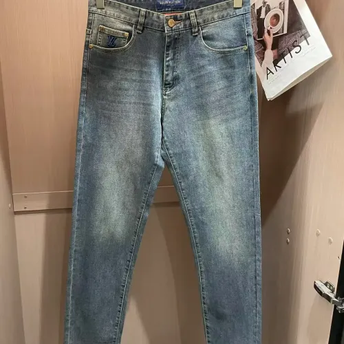 Cheap Louis Vuitton LV Jeans For Men #1420232 Replica Wholesale [$45.00 USD] [ITEM#1420232] on Replica Louis Vuitton LV Jeans
