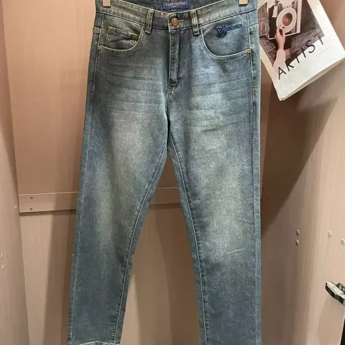 Cheap Louis Vuitton LV Jeans For Men #1420235 Replica Wholesale [$45.00 USD] [ITEM#1420235] on Replica Louis Vuitton LV Jeans