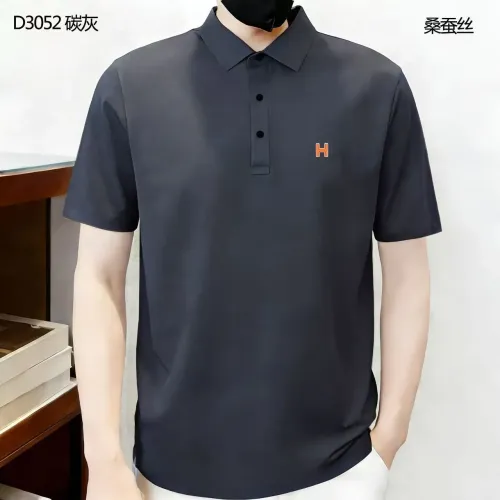 Cheap Hermes T-Shirts Short Sleeved For Men #1420303 Replica Wholesale [$40.00 USD] [ITEM#1420303] on Replica Hermes T-Shirts