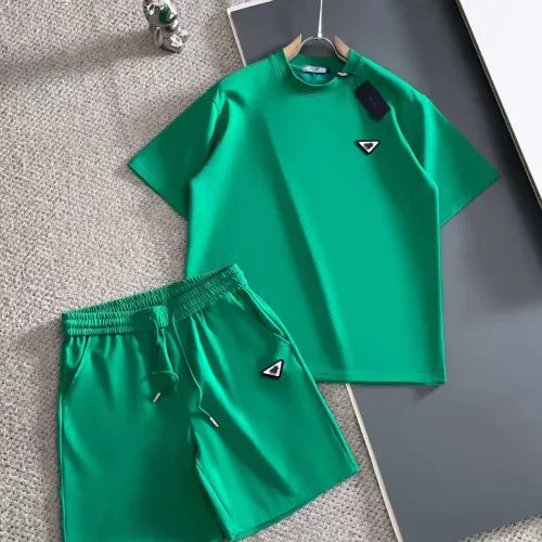 Prada Tracksuits Short Sleeved For Men #1420446