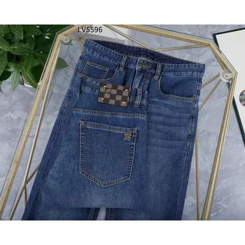 Cheap Louis Vuitton LV Jeans For Men #1420524 Replica Wholesale [$45.00 USD] [ITEM#1420524] on Replica Louis Vuitton LV Jeans