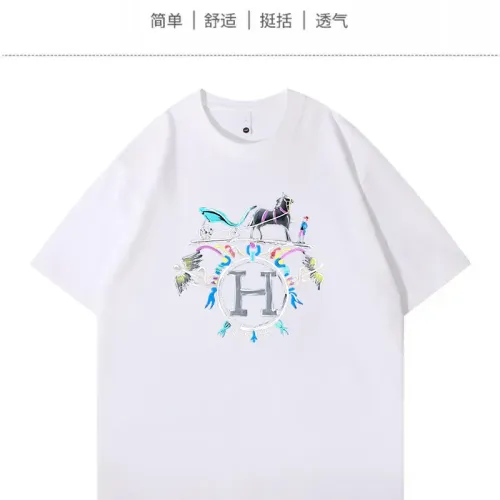 Hermes T-Shirts Short Sleeved For Unisex #1420794