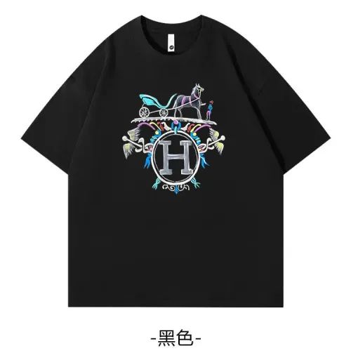 Cheap Hermes T-Shirts Short Sleeved For Unisex #1420799 Replica Wholesale [$34.00 USD] [ITEM#1420799] on Replica Hermes T-Shirts