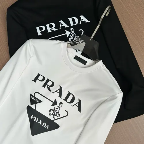Cheap Prada Hoodies Long Sleeved For Men #1420849 Replica Wholesale [$48.00 USD] [ITEM#1420849] on Replica Prada Hoodies