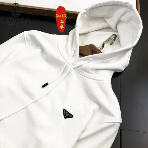 Cheap Prada Hoodies Long Sleeved For Men #1421280 Replica Wholesale [$45.00 USD] [ITEM#1421280] on Replica Prada Hoodies