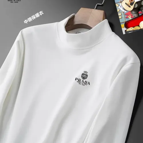 Cheap Prada T-Shirts Long Sleeved For Men #1421418 Replica Wholesale [$40.00 USD] [ITEM#1421418] on Replica Prada T-Shirts