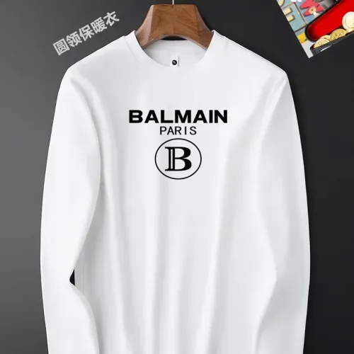 Cheap Balmain T-Shirts Long Sleeved For Men #1421481 Replica Wholesale [$40.00 USD] [ITEM#1421481] on Replica Balmain T-Shirts