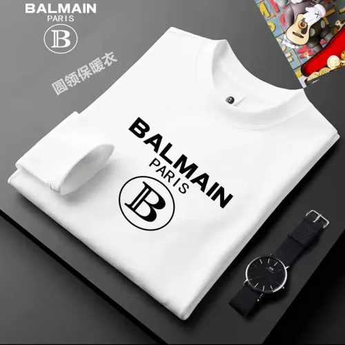 Cheap Balmain T-Shirts Long Sleeved For Men #1421481 Replica Wholesale [$40.00 USD] [ITEM#1421481] on Replica Balmain T-Shirts
