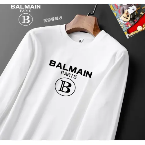 Cheap Balmain T-Shirts Long Sleeved For Men #1421481 Replica Wholesale [$40.00 USD] [ITEM#1421481] on Replica Balmain T-Shirts