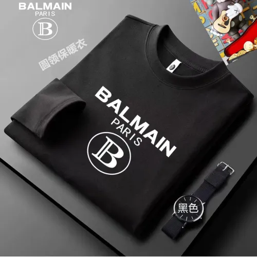 Cheap Balmain T-Shirts Long Sleeved For Men #1421482 Replica Wholesale [$40.00 USD] [ITEM#1421482] on Replica Balmain T-Shirts