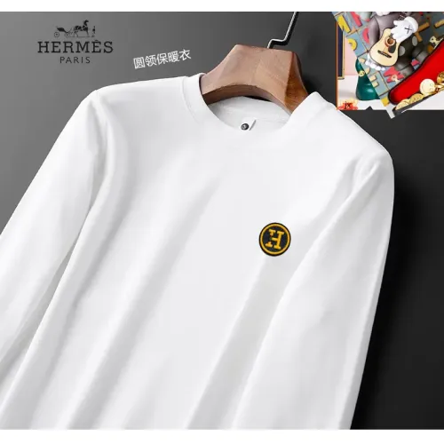 Cheap Hermes T-Shirts Long Sleeved For Men #1421483 Replica Wholesale [$40.00 USD] [ITEM#1421483] on Replica Hermes T-Shirts