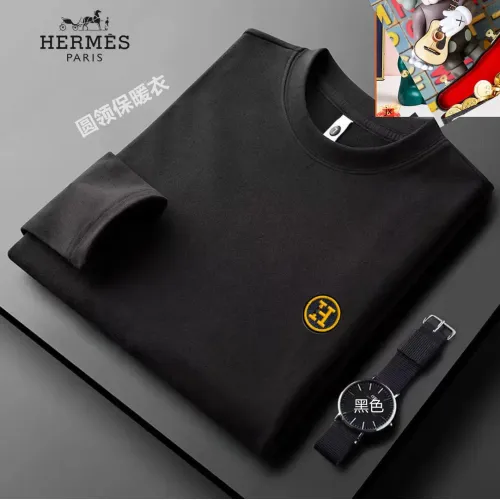 Cheap Hermes T-Shirts Long Sleeved For Men #1421484 Replica Wholesale [$40.00 USD] [ITEM#1421484] on Replica Hermes T-Shirts