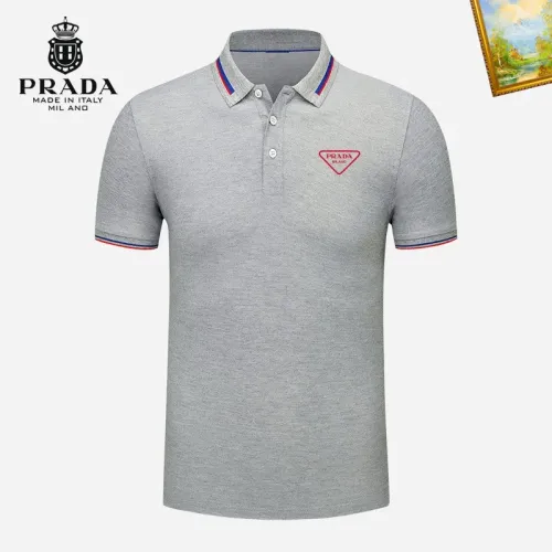 Prada T-Shirts Short Sleeved For Men #1421680