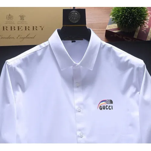 Cheap Gucci Shirts Long Sleeved For Men #1421840 Replica Wholesale [$40.00 USD] [ITEM#1421840] on Replica Gucci Shirts