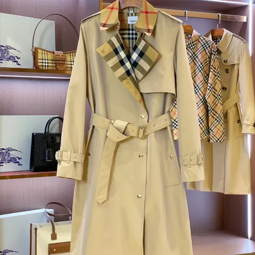 Cheap Burberry Trench Coat Long Sleeved For Women #1422005 Replica Wholesale [$162.00 USD] [ITEM#1422005] on Replica Burberry Trench Coat
