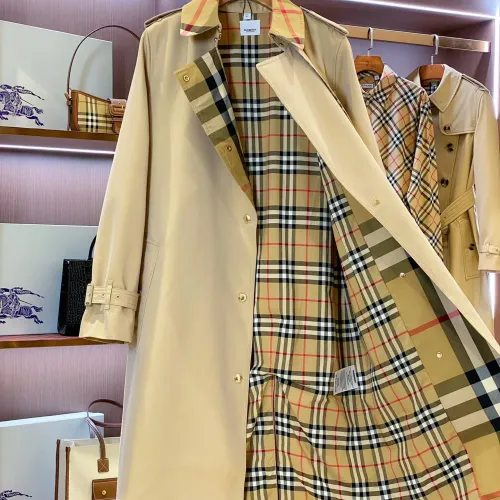 Cheap Burberry Trench Coat Long Sleeved For Women #1422005 Replica Wholesale [$162.00 USD] [ITEM#1422005] on Replica Burberry Trench Coat