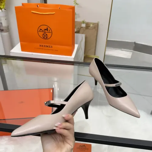 Cheap Hermes High-Heeled Shoes For Women #1422335 Replica Wholesale [$108.00 USD] [ITEM#1422335] on Replica Hermes High-Heeled Shoes
